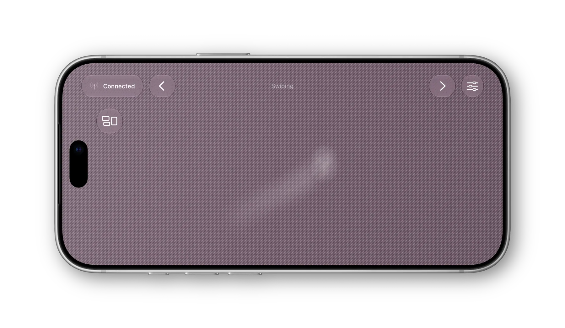 Duo Trackpad Woven Fabric material on iPhone